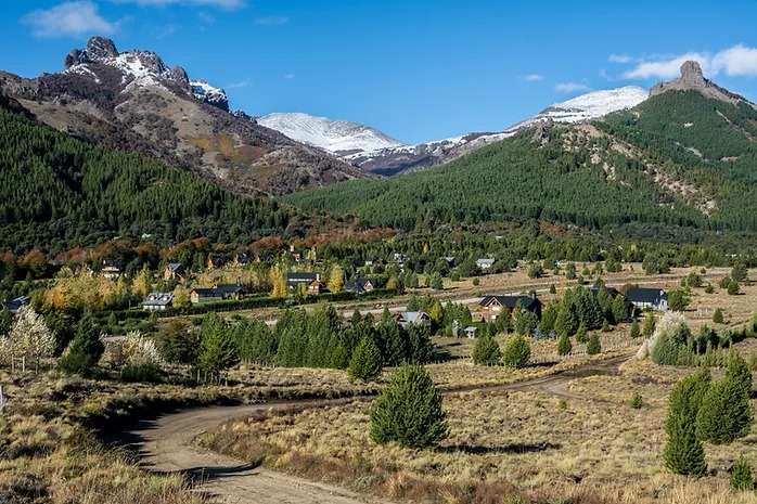 Vista del pueblo de Meliquina.